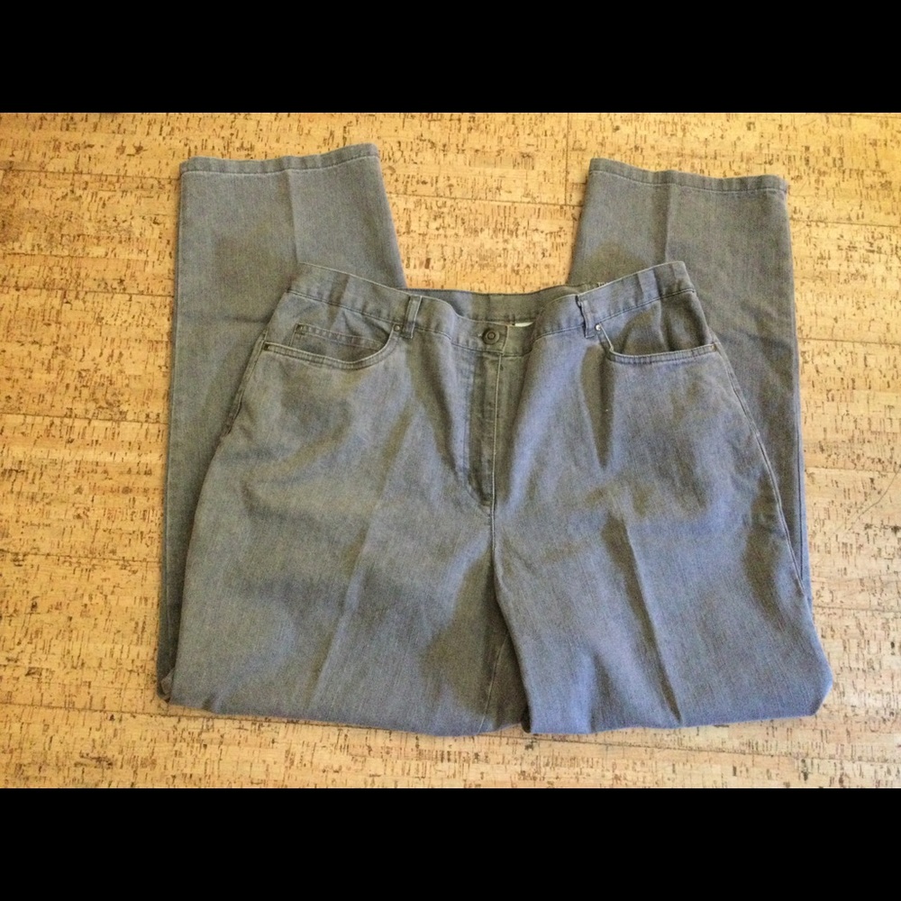 Ruby Rd. Gray-Wash Pants (Size 16) - image 1